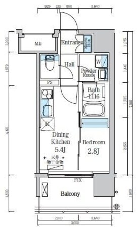 デュオフラッツ仙台木町通リネアの物件間取画像